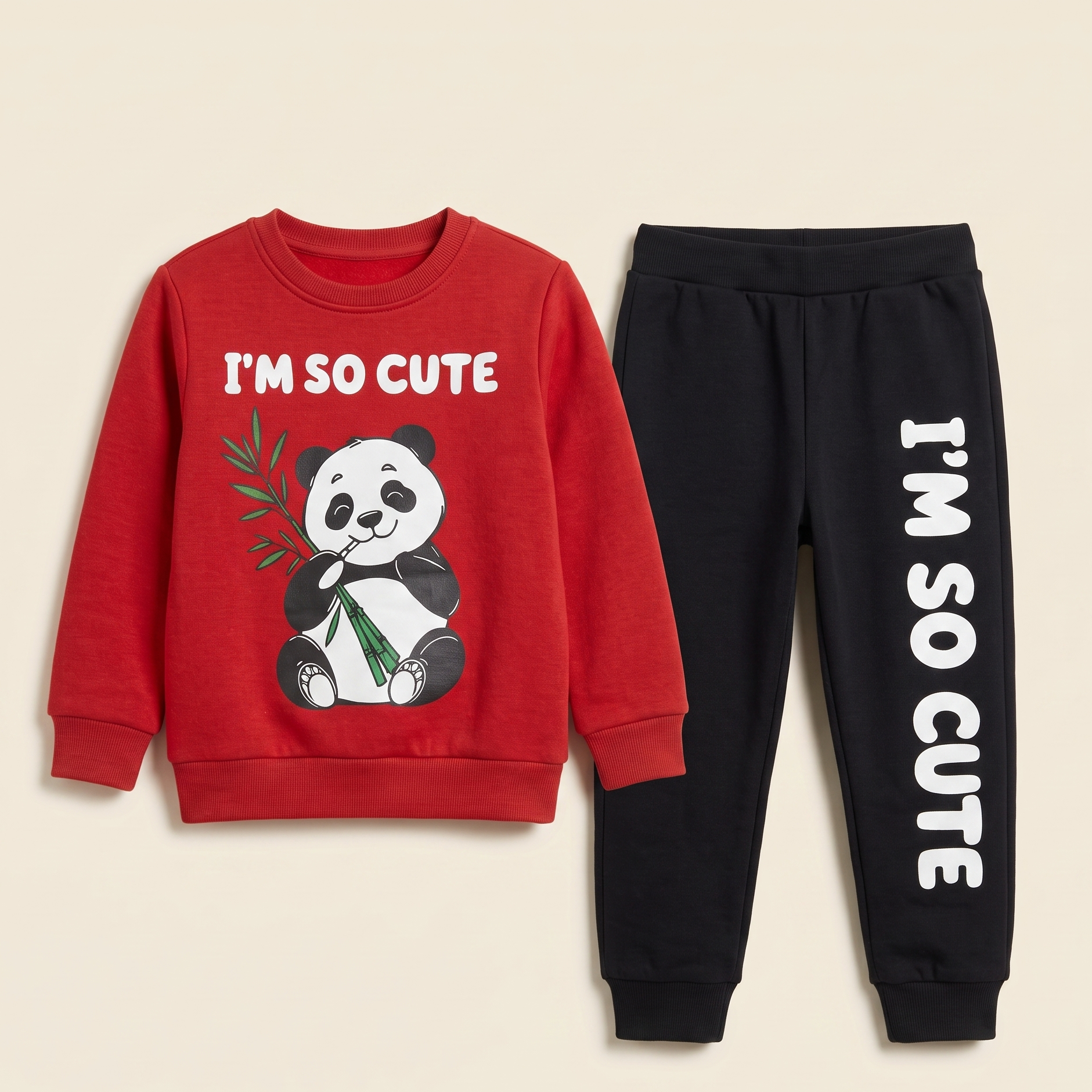 Unisex Cute panda Tracksuit