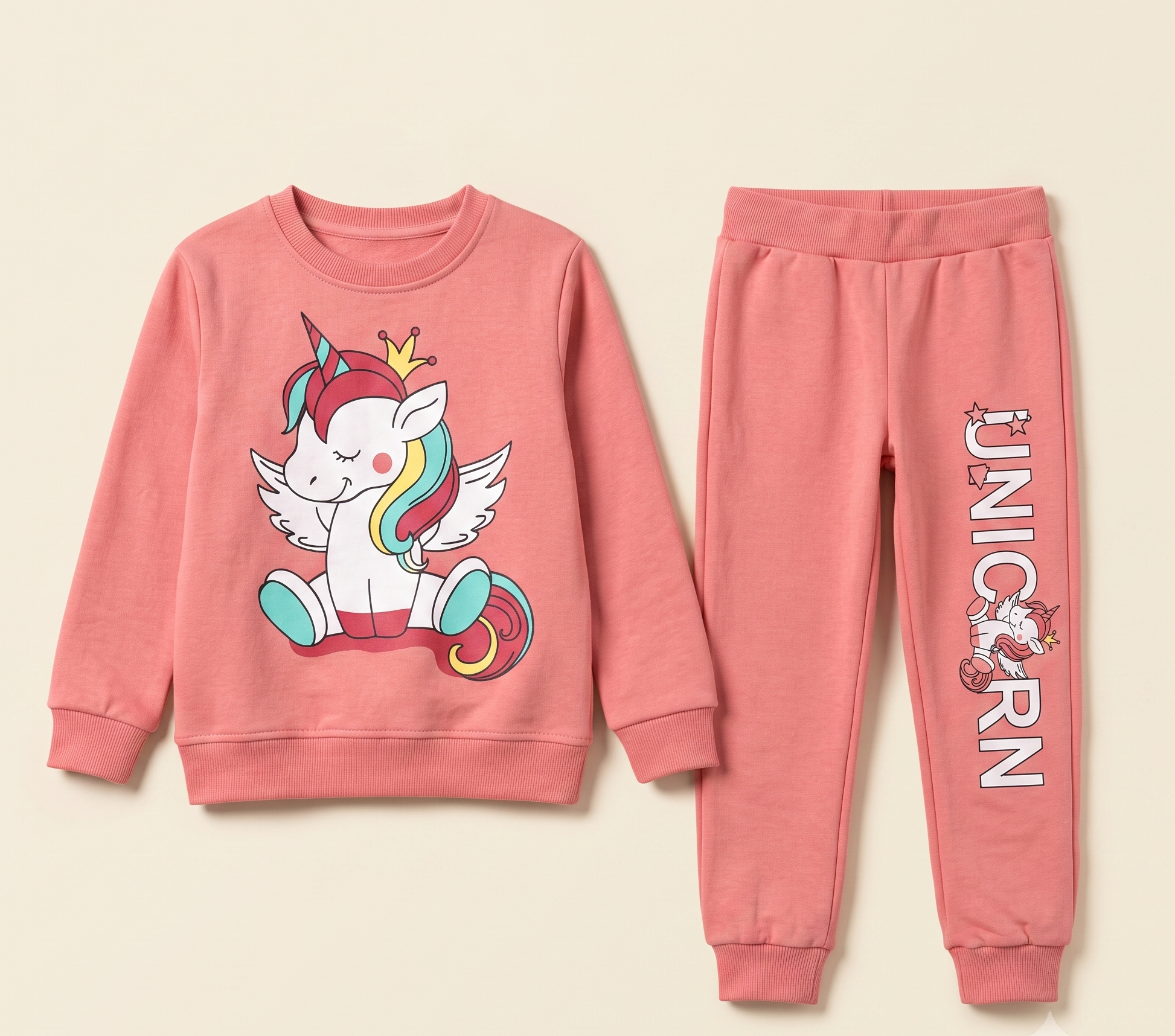Graphically printed Unicorn trouser shirt