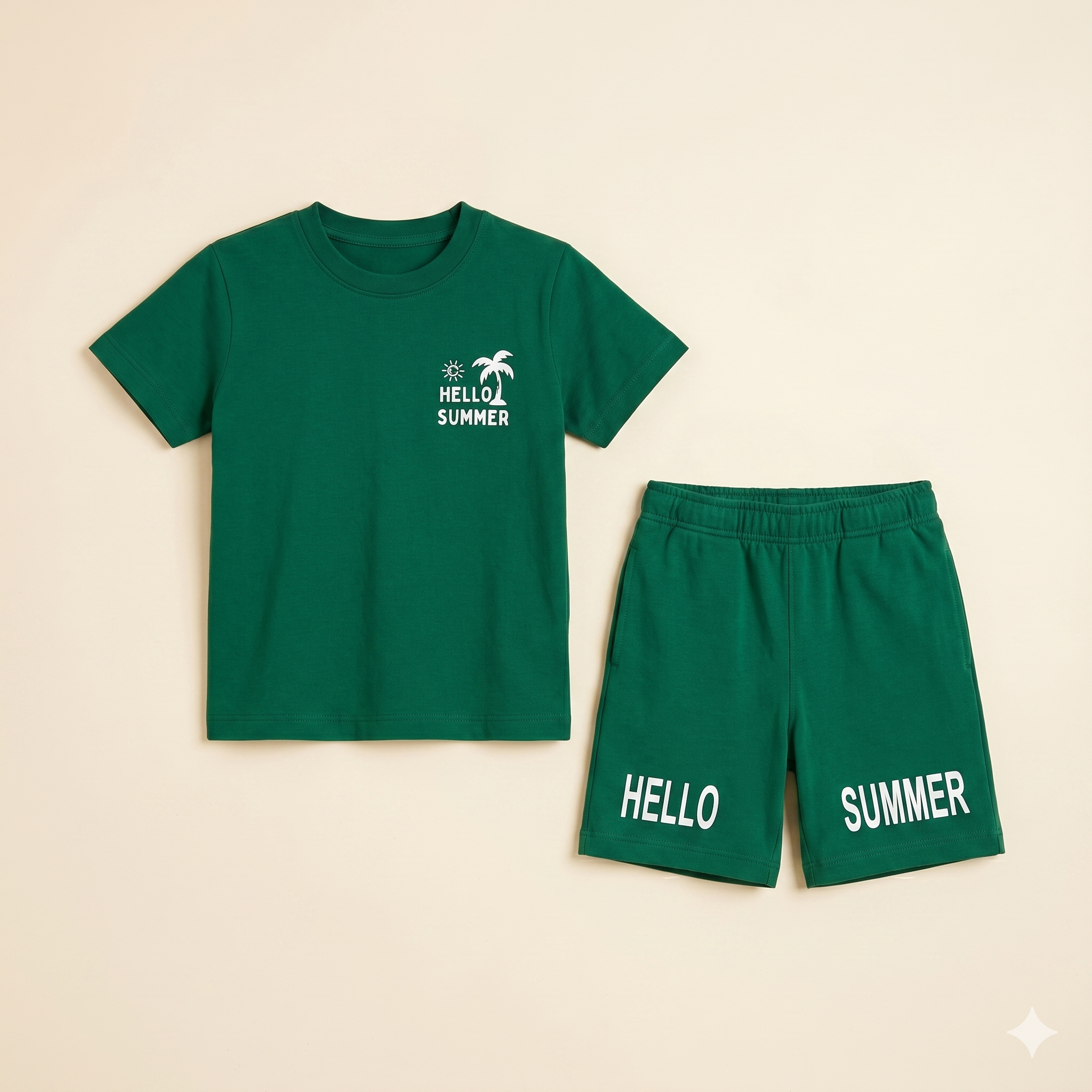 Hello Summer T-shirt Shorts