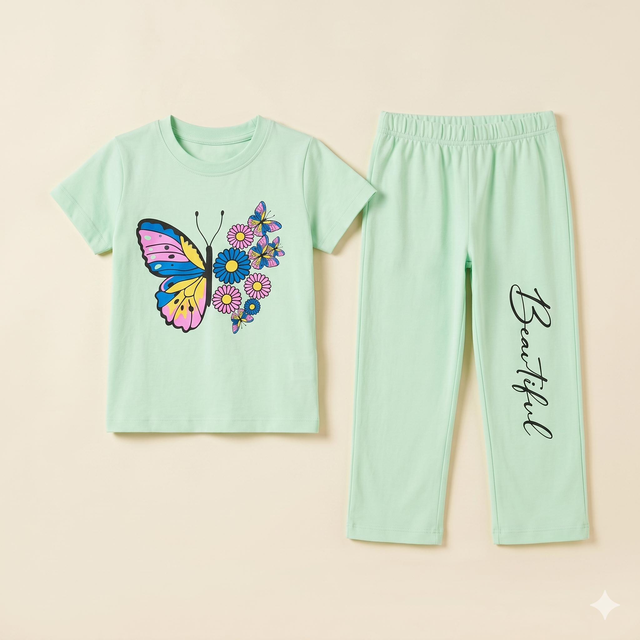 Butterfly blue trouser shirt
