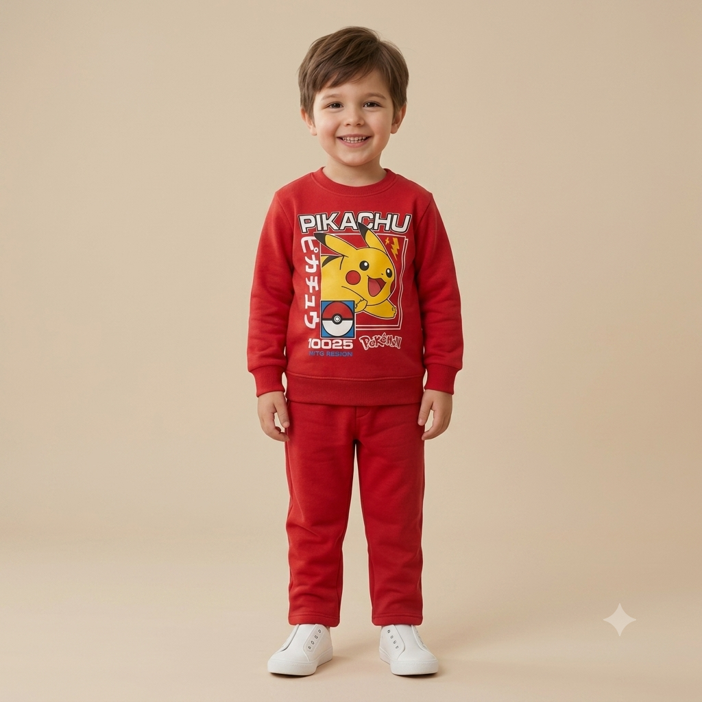 Pikachu Graphically Printed Trouser shirt