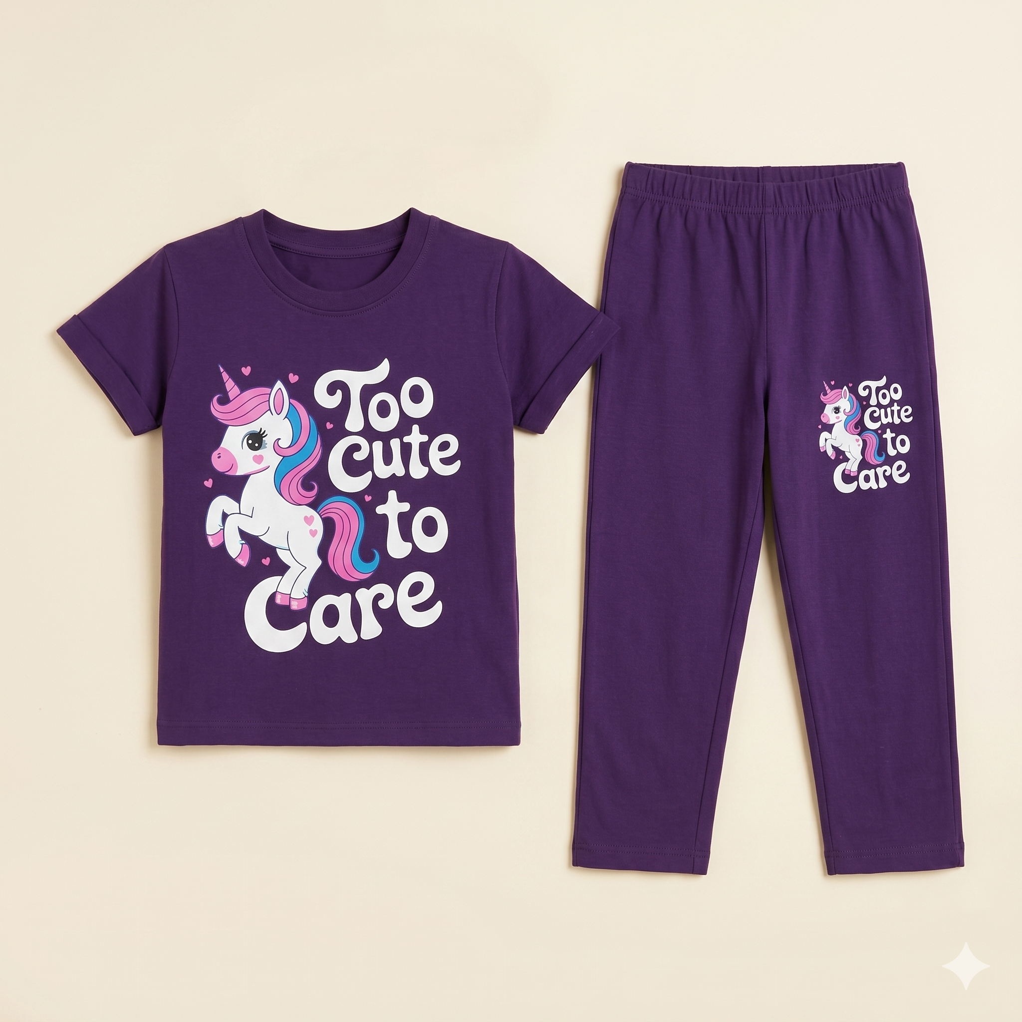 Graphiclly Printed T-shirt trouser