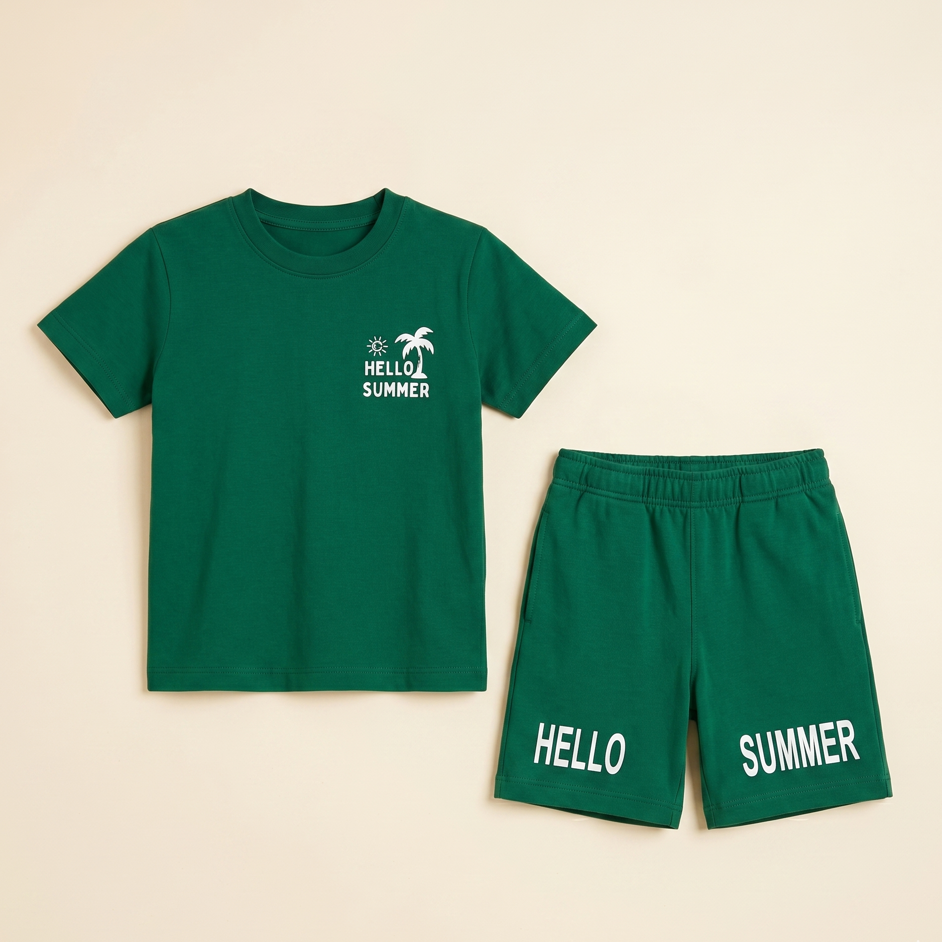 Hello Summer T-shirt Shorts