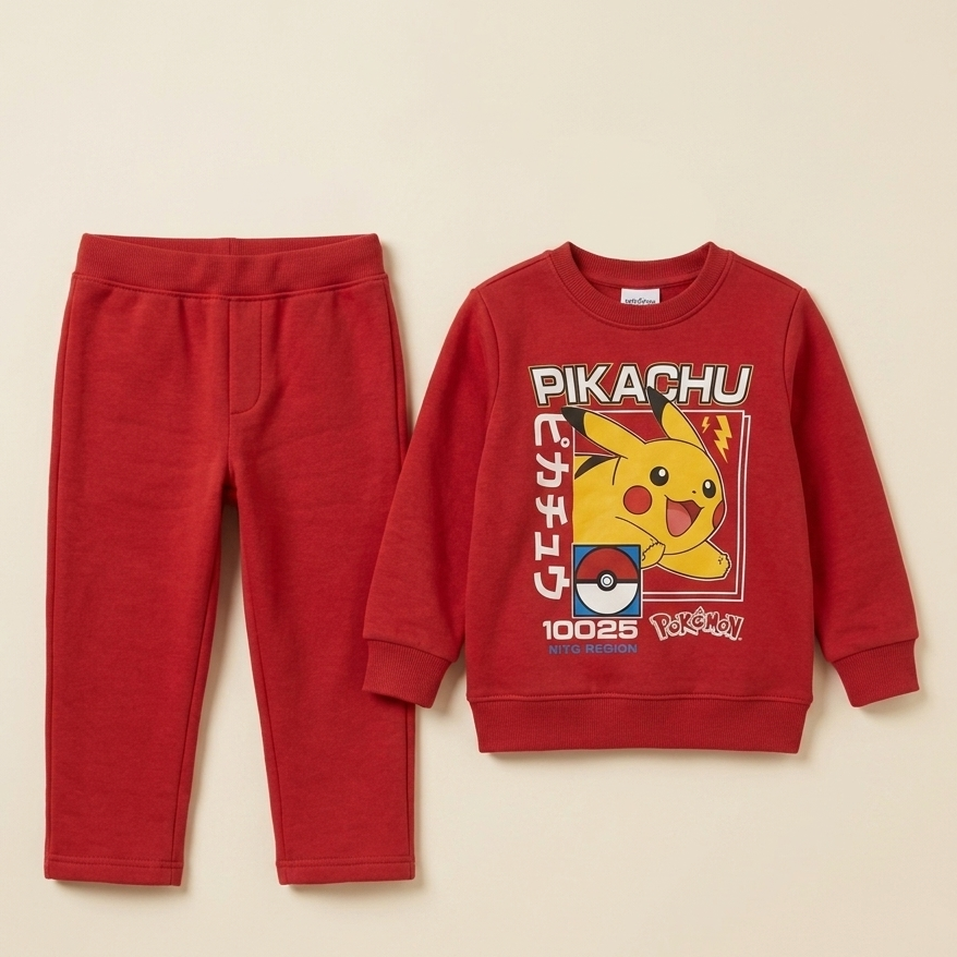 Pikachu Graphically Printed Trouser shirt