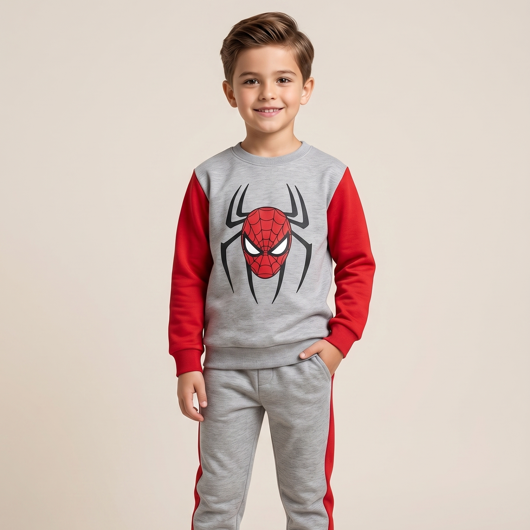 Spiderman Gray Trouser Shirt