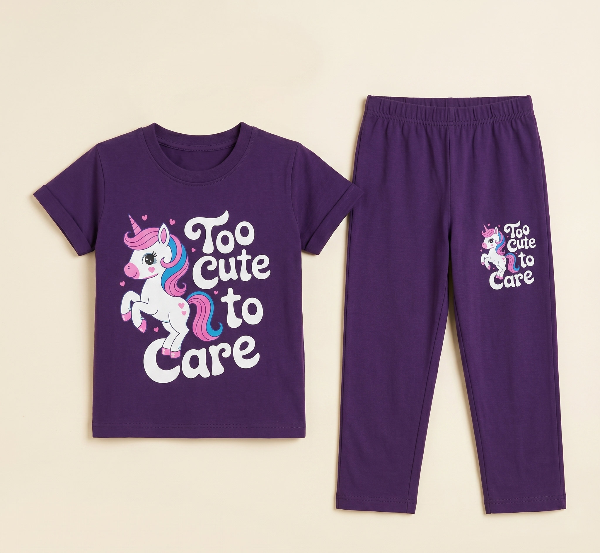 Graphiclly Printed T-shirt trouser