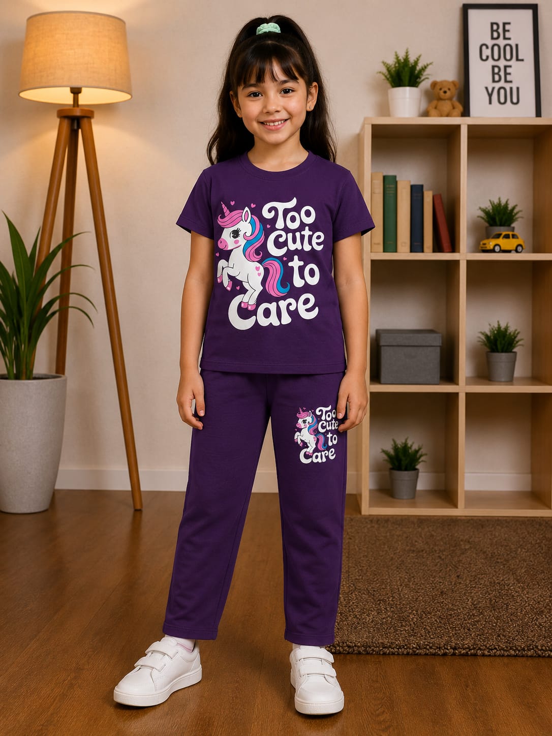 Graphiclly Printed T-shirt trouser